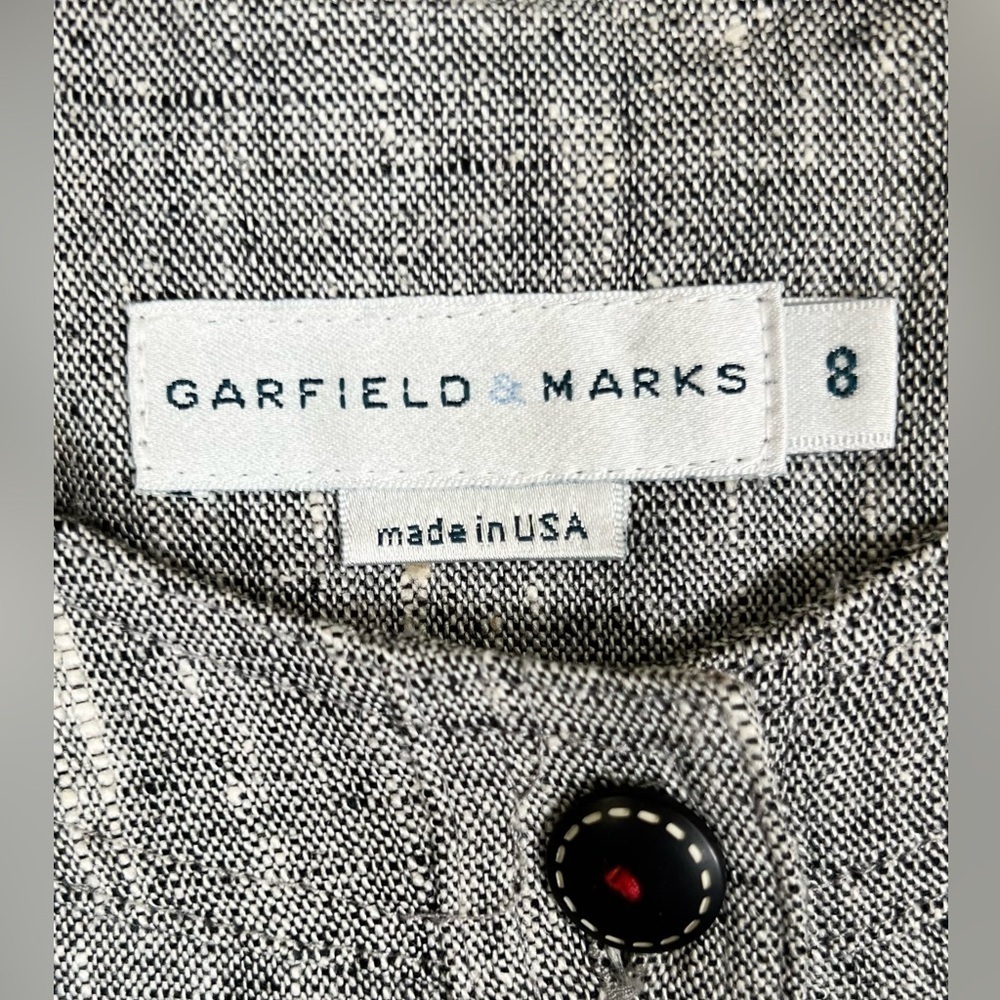 Garfield & Marks Cropped Button Front Blazer Line… - image 5